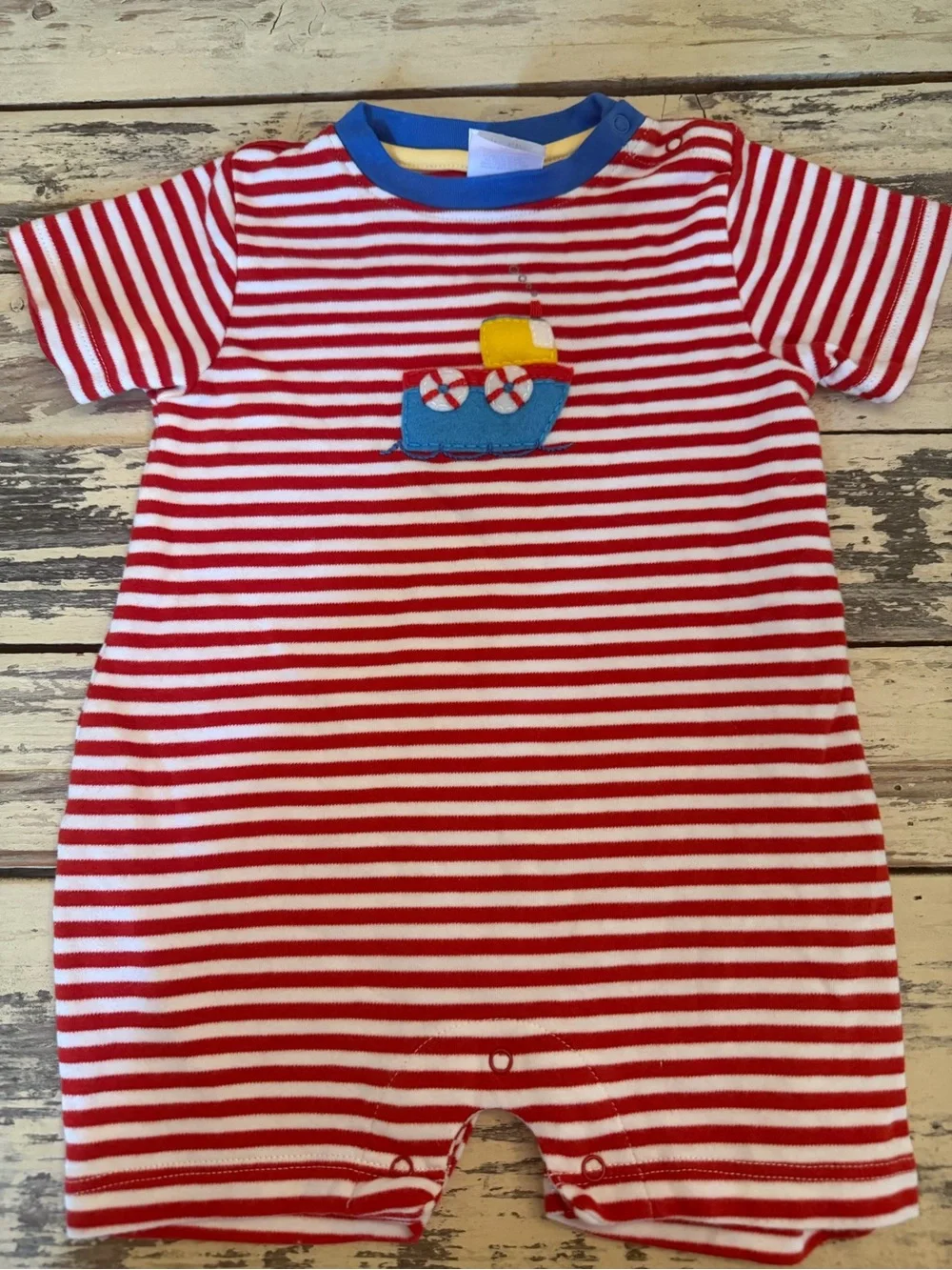 Bella Bliss boat stripe romper